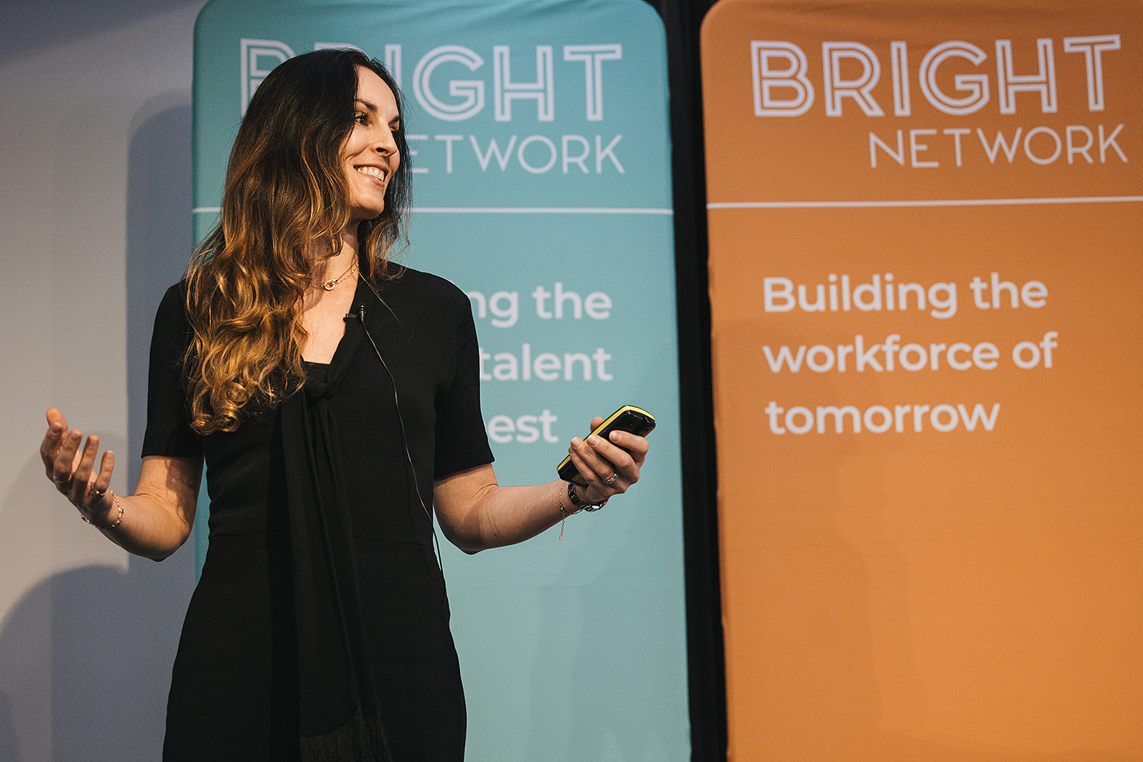 Sonia speaking at corporate event