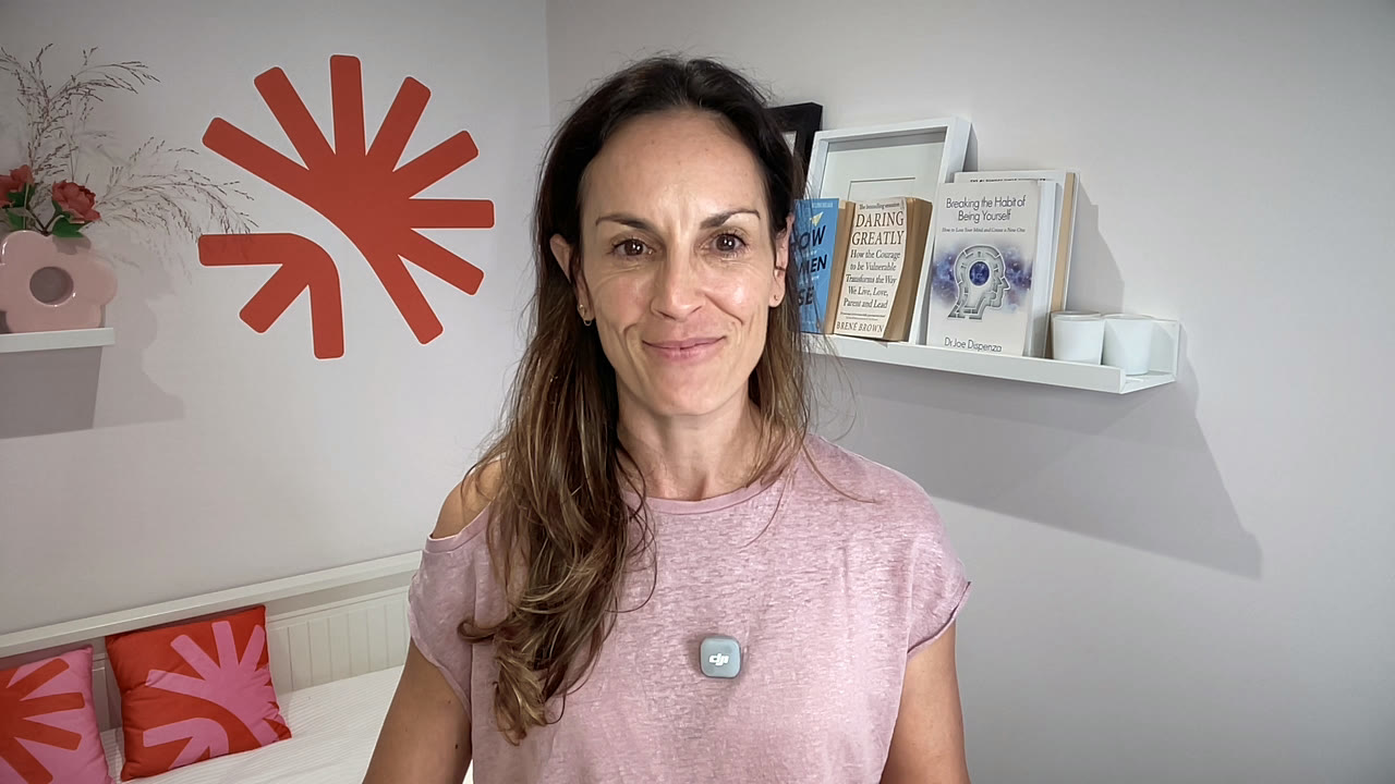 Sonia in her studio, where RESET Self-Paced is filmed