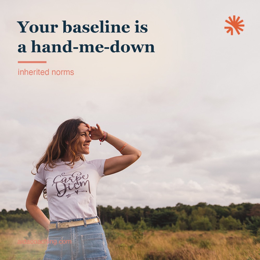 Illustration: your baseline is a hand-me-down
